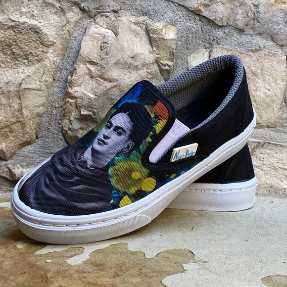 WOMEN'S PRINTED CANVAS SNEAKERS "FRIDA KAH… - Picture 2 of 6